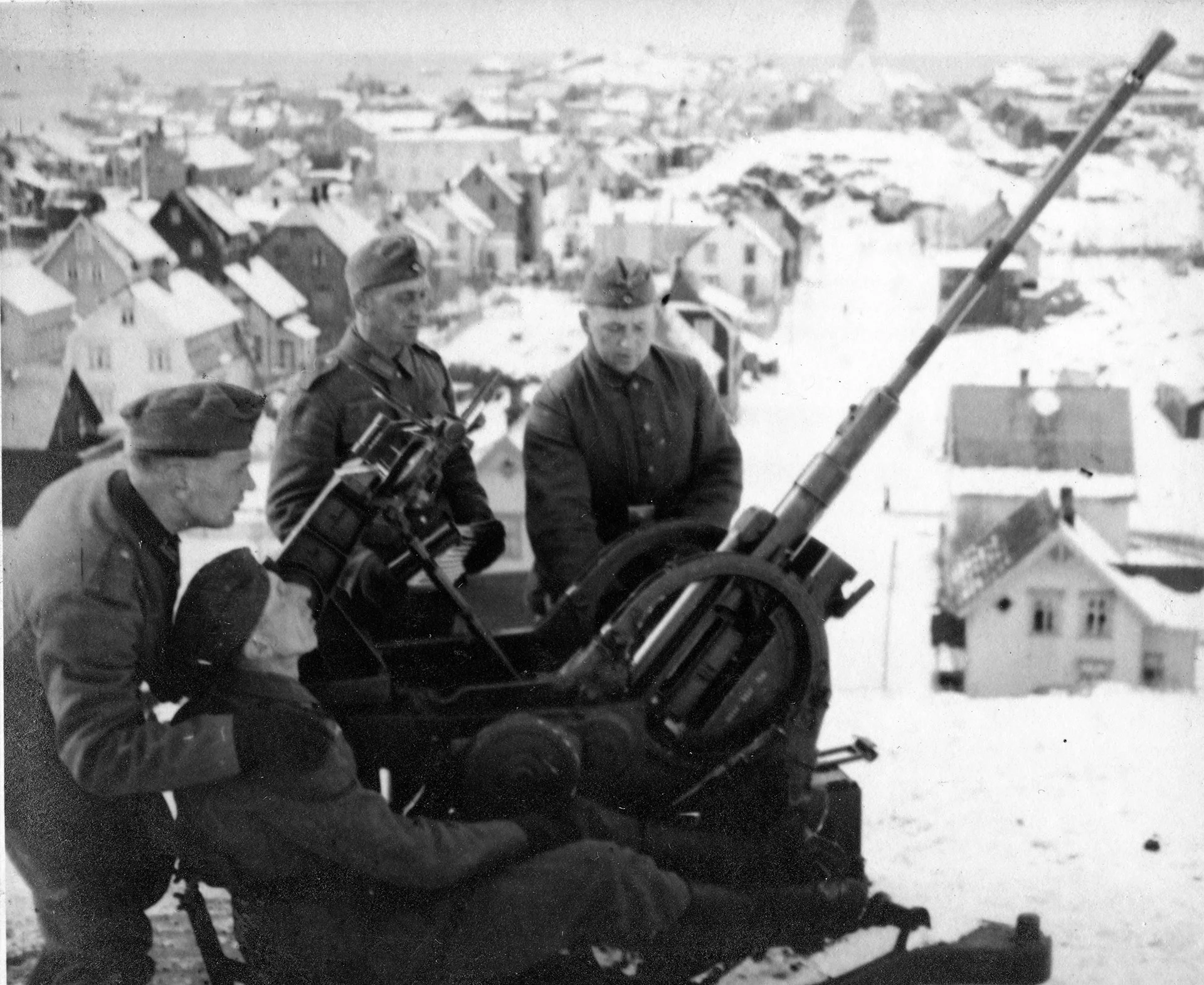 Flak stilling på Løkthaugen
