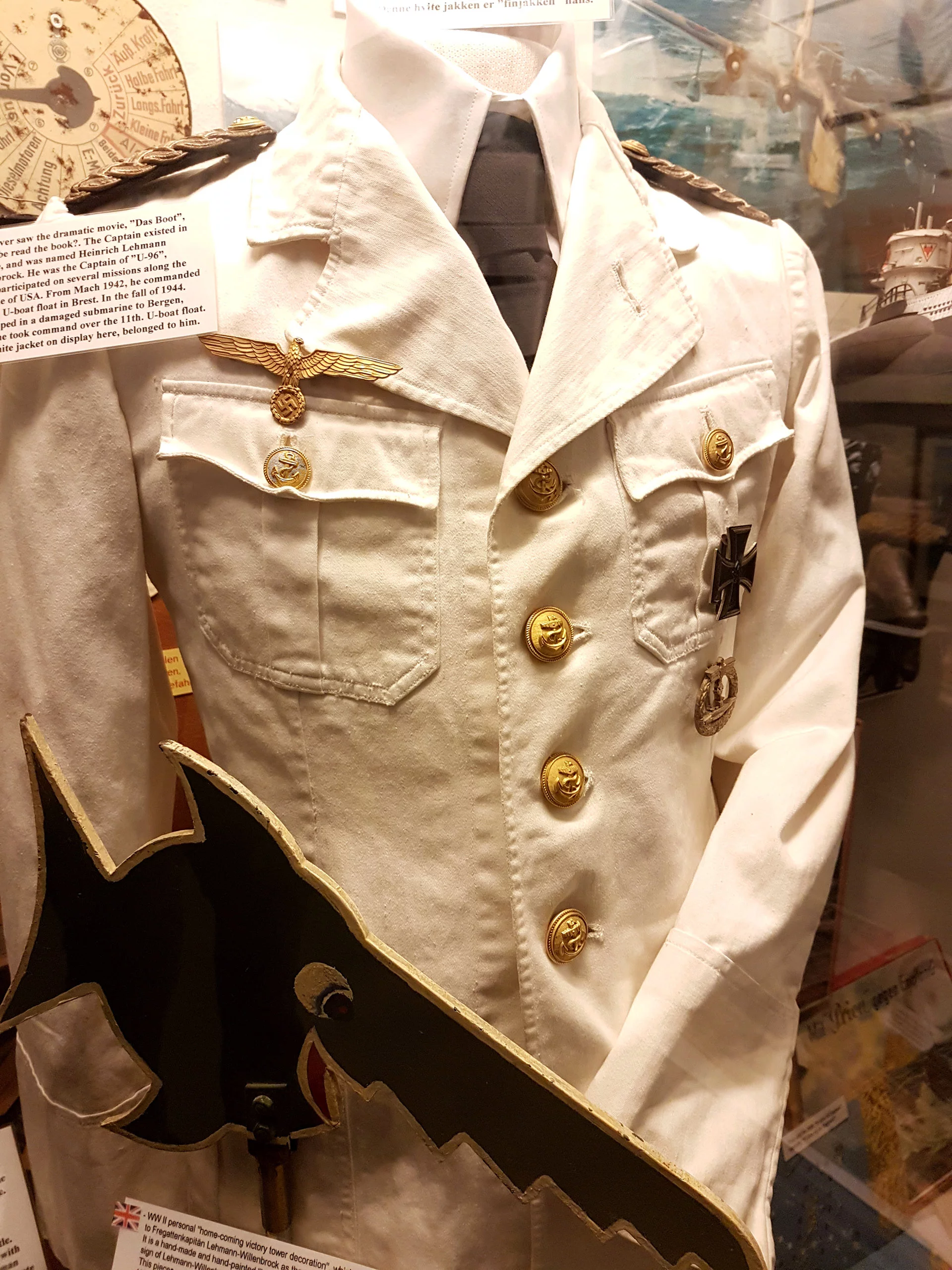 Jakken til kapteinen på Das Boot U 96 Henrich Lehmann Willenbrock