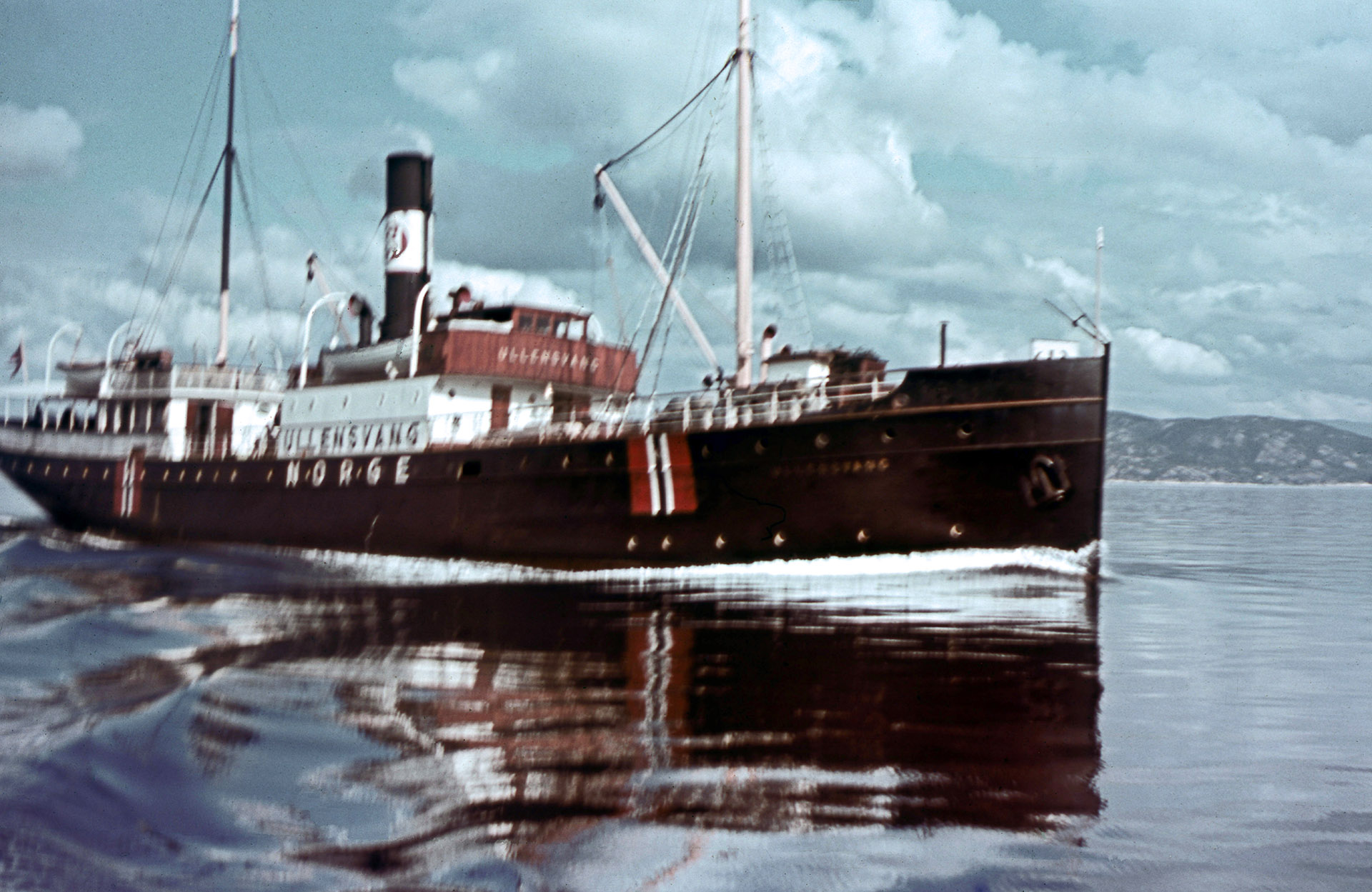 MS Ullensvang gikk på kysten av Norge 2.v.krig