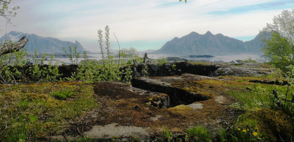 Kanonstilling på Nonshaugen Svolvær