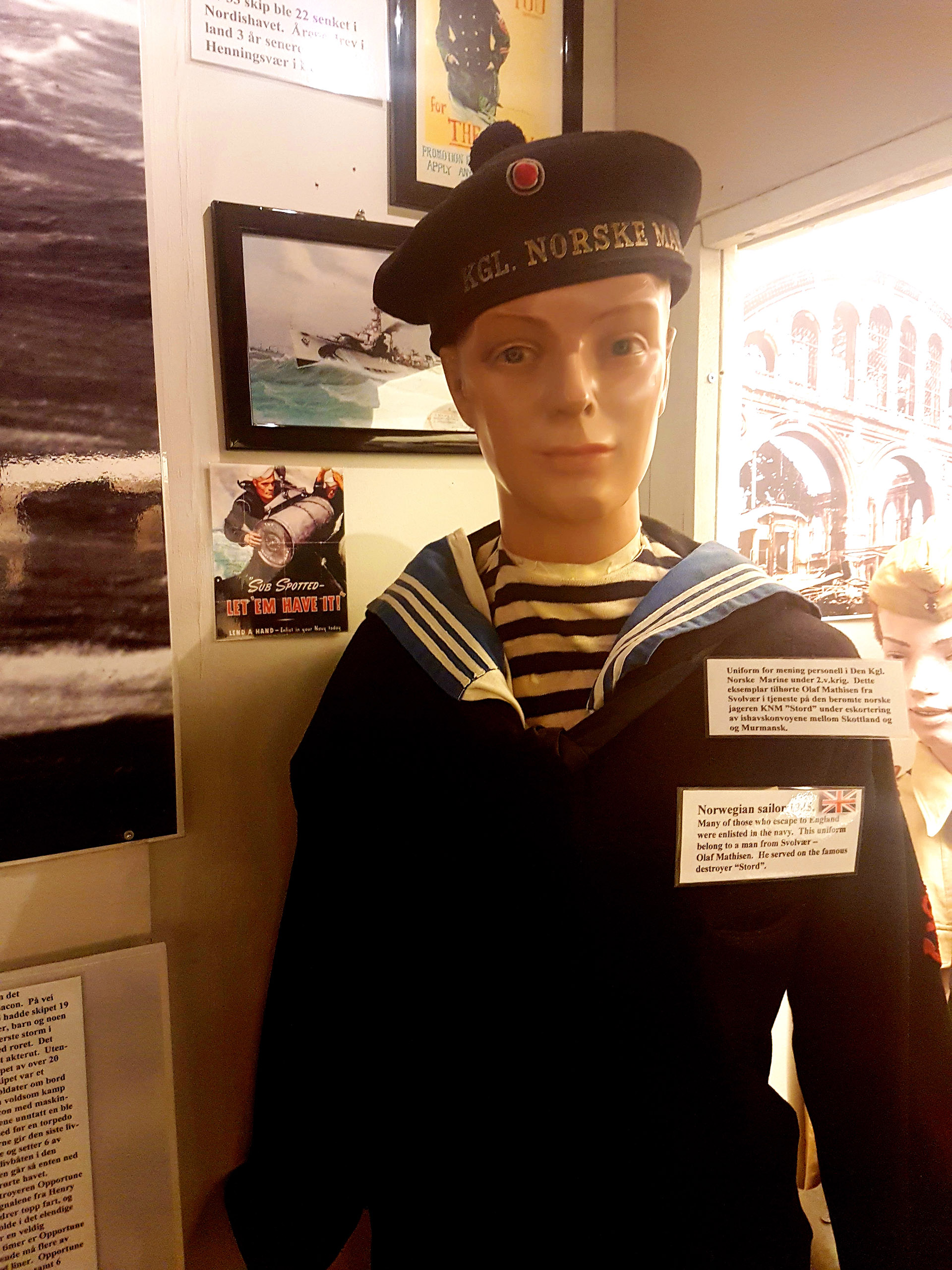 Olav Mathisens uniform fra Stord