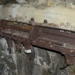 Restene av strømforsyningen til bunker i Nonshaugen Svolvær